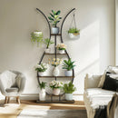 GobekUsa Tall Metal Plant Stand with 5 Tiers