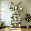 GobekUsa Tall Metal Plant Stand with 5 Tiers