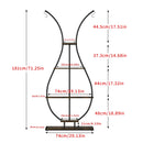 GobekUsa Tall Metal Plant Stand with 5 Tiers
