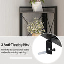 Tall Corner Storage Cabinet with 3-Tier Shelf and Enclosed Cabinet by LJGDeals