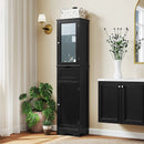 Tall Floor Storage Cabinet with 2 Doors and 1 Drawer for Bathroom by LJGDeals