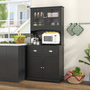 Tall Sideboard with 2 Drawers and Adjustable Shelves by LJGDeals