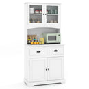 Tall Sideboard with 2 Drawers and Adjustable Shelves by LJGDeals