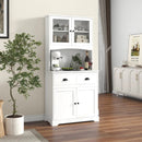 Tall Sideboard with 2 Drawers and Adjustable Shelves by LJGDeals