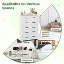 Tall Storage Dresser with 5 Pull-out Drawers for Bedroom Living Room by LJGDeals