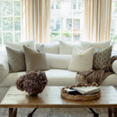 Simone Brown Floral Pillow Cover