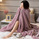 GobekUsa Cozy Lambswool Flannel Blanket for Sofa, Office, and Bed