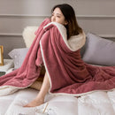 GobekUsa Cozy Lambswool Flannel Blanket for Sofa, Office, and Bed