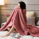 GobekUsa Cozy Lambswool Flannel Blanket for Sofa, Office, and Bed