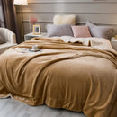 GobekUsa Cozy Lambswool Flannel Blanket for Sofa, Office, and Bed