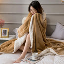GobekUsa Cozy Lambswool Flannel Blanket for Sofa, Office, and Bed