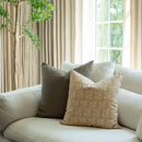 Fleur Sand Floral Pillow Cover
