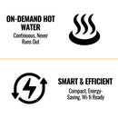 RN 8.5 GPM Non-Condensing 180K BTU Outdoor Tankless Water Heater With Wi-Fi (SAK35621)