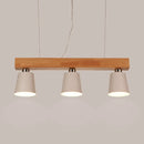 GobekUsa Tapered Shade Island Light - Nordic Metal - 3 Lights Pendant Lamp for Dining Room Ceiling