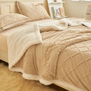 GobekUsa Butterfly Jacquard Double-Layer Wool Blanket: Soft & Warm for Autumn/Winter