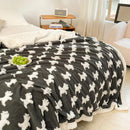 GobekUsa Butterfly Jacquard Double-Layer Wool Blanket: Soft & Warm for Autumn/Winter