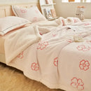 GobekUsa Butterfly Jacquard Double-Layer Wool Blanket: Soft & Warm for Autumn/Winter
