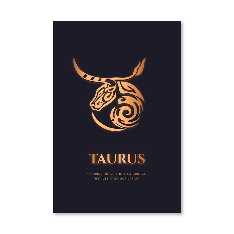 Taurus - Gold Canvas