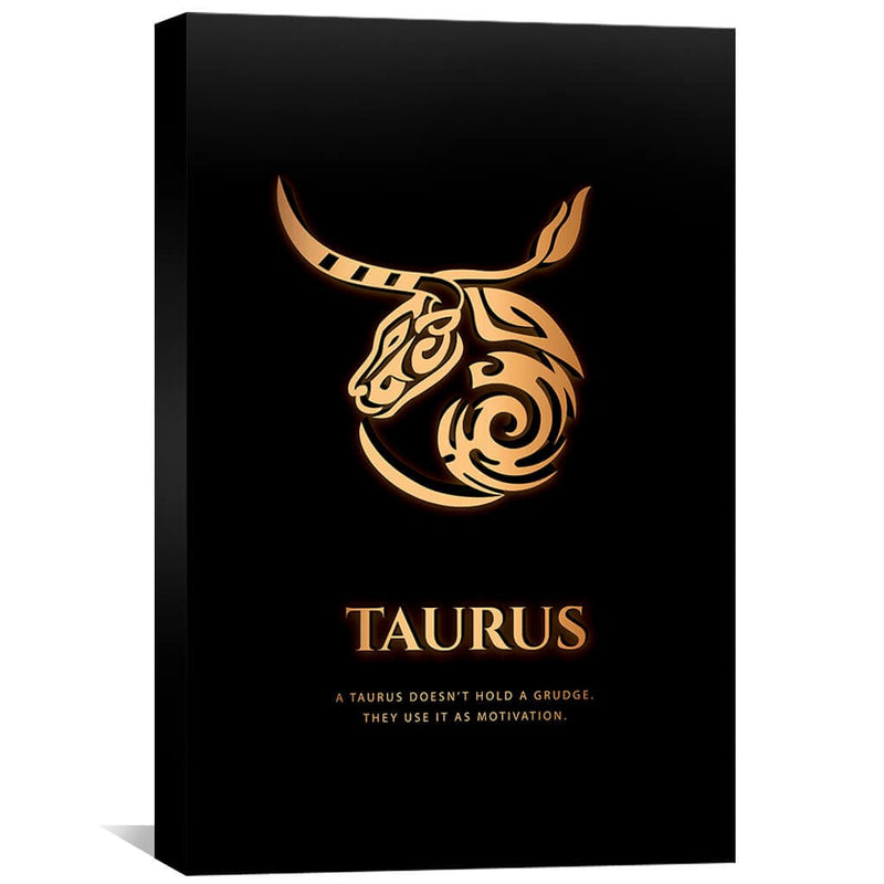 Taurus - Gold Canvas