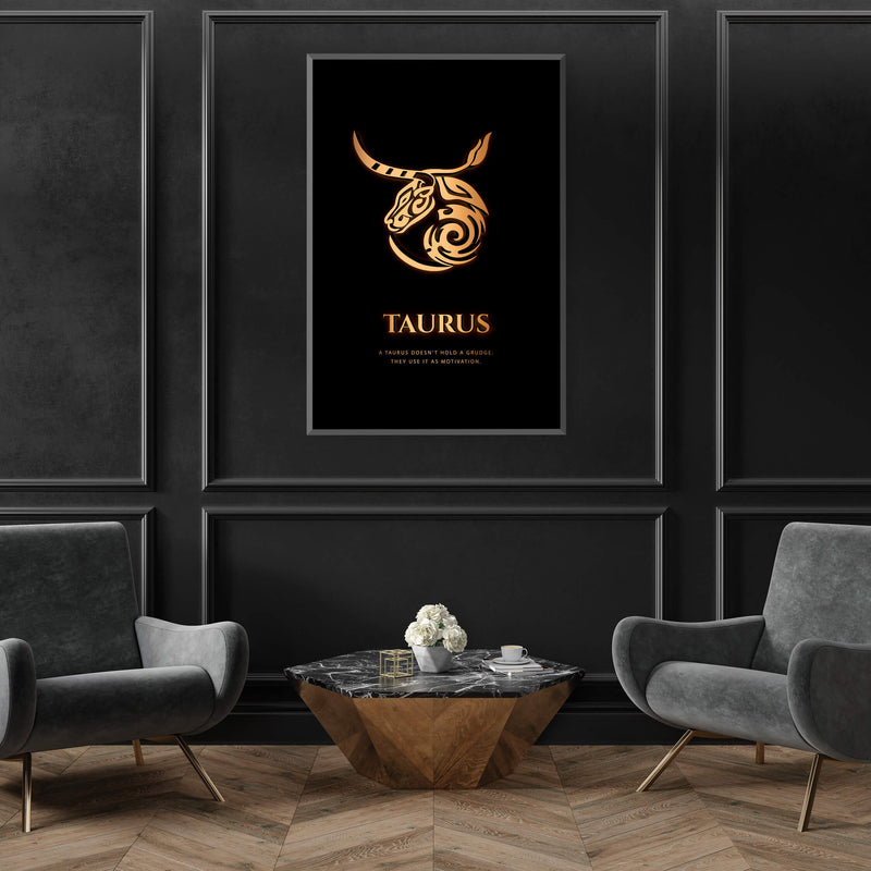 Taurus - Gold Canvas