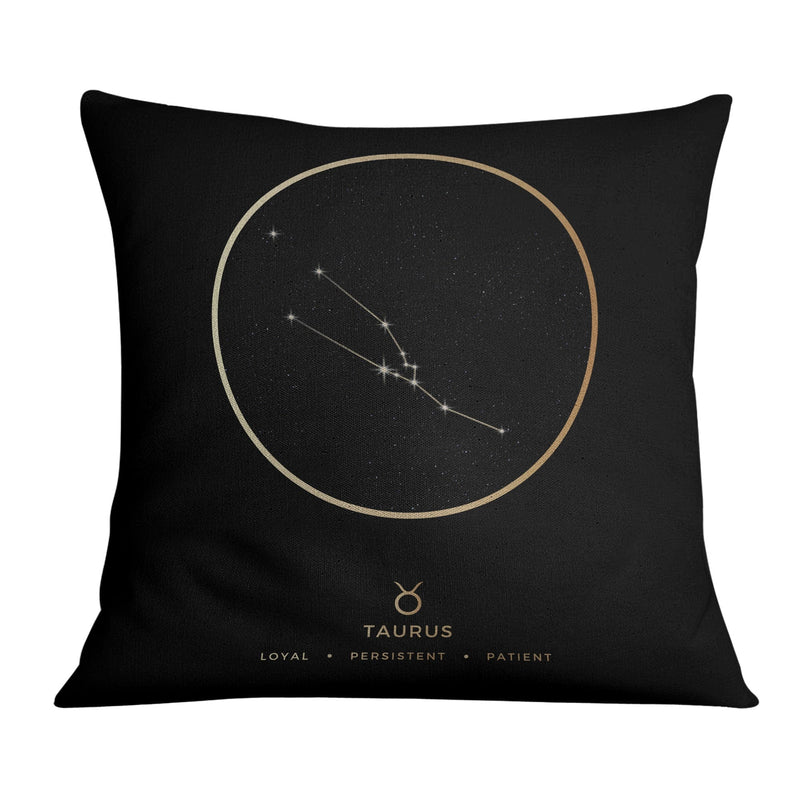 Taurus Traits Gold Cushion