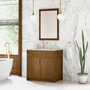 James Martin Bellshire 36" Single Bathroom Vanity, Honey Oak