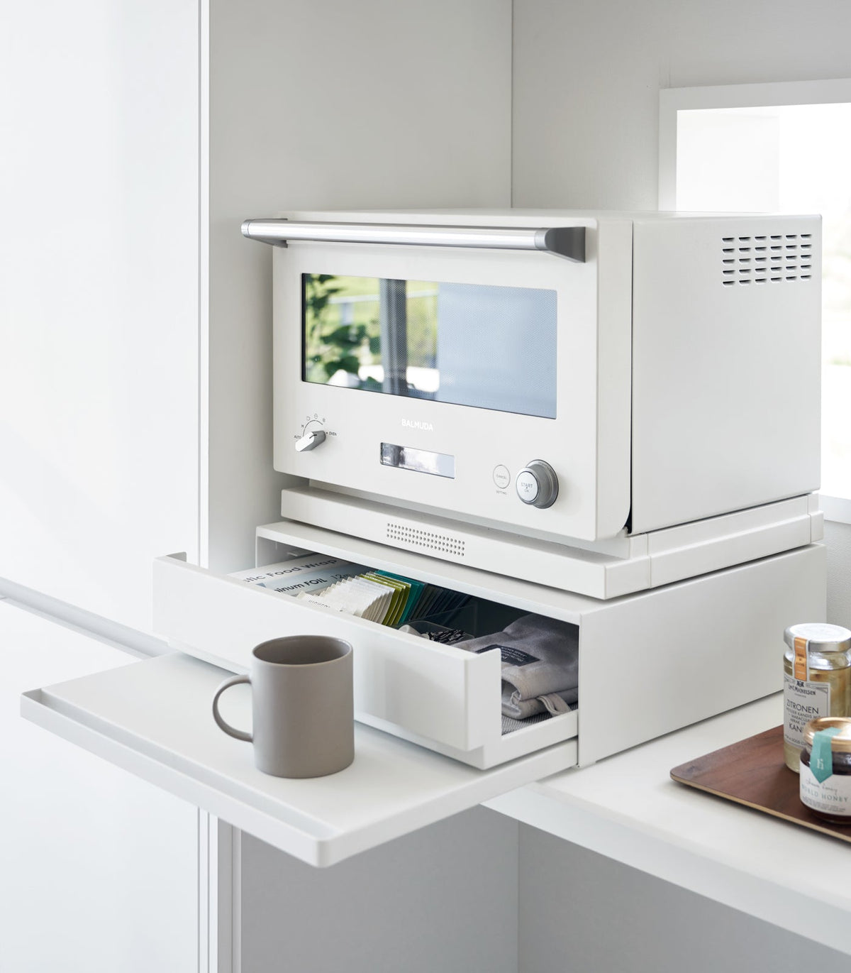 Countertop Drawer with Pull-Out Shelf - Steel, photo 3 of 19