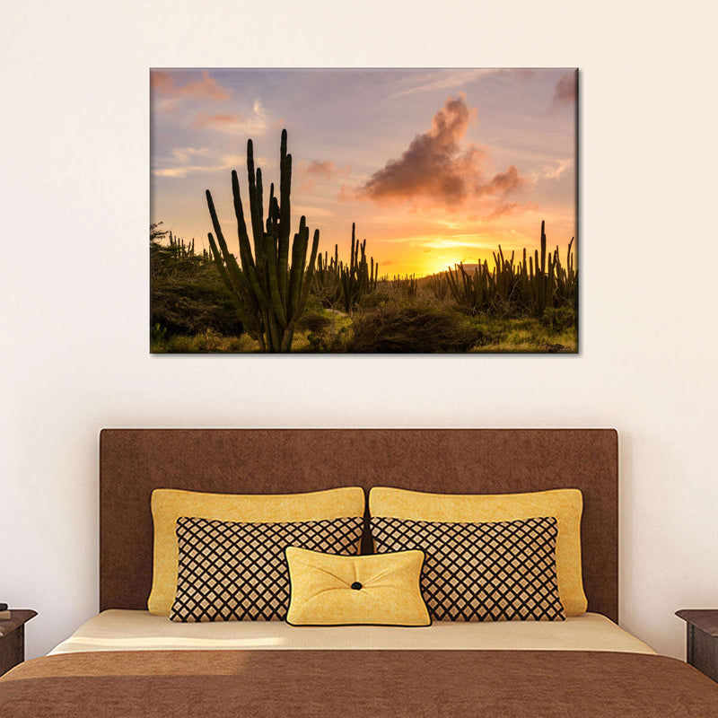 Cactus Sunset Wall Art