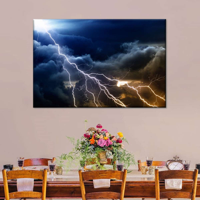 Storm Lightning Wall Art