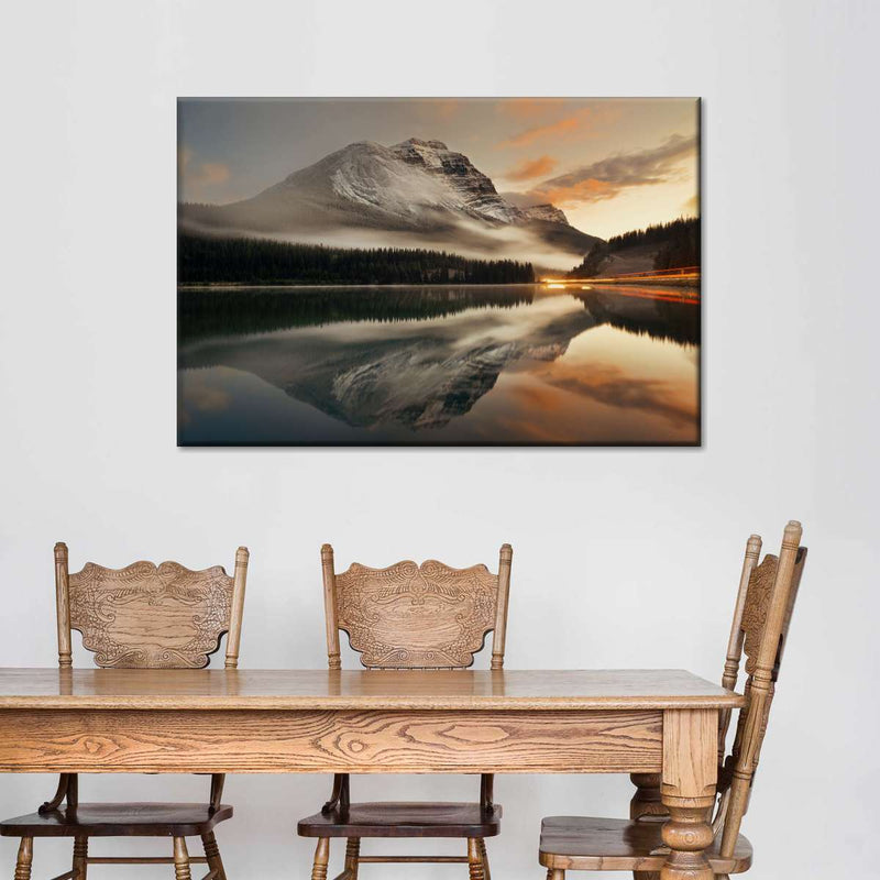 Lake At Sunset Wall Art