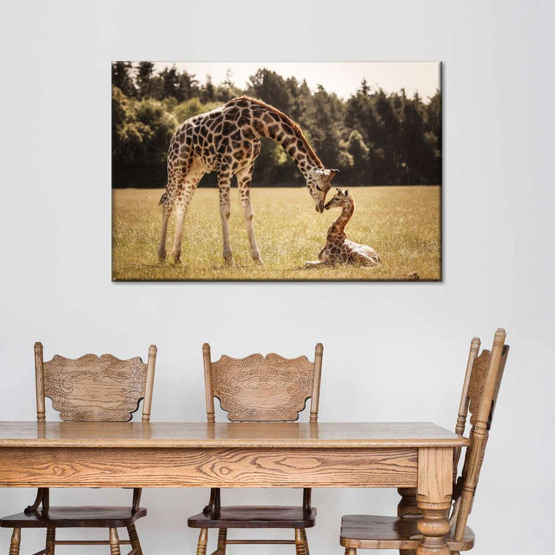 Loving Giraffes Wall Art