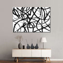 Black White Abstract Wall Art