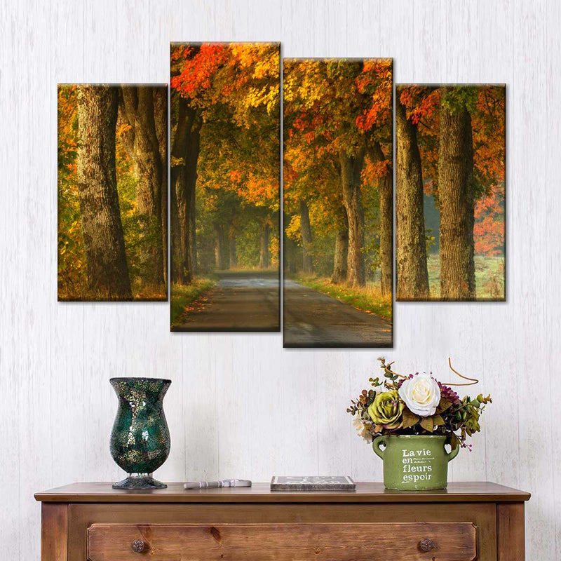 Polish Autumn Road Wall Art