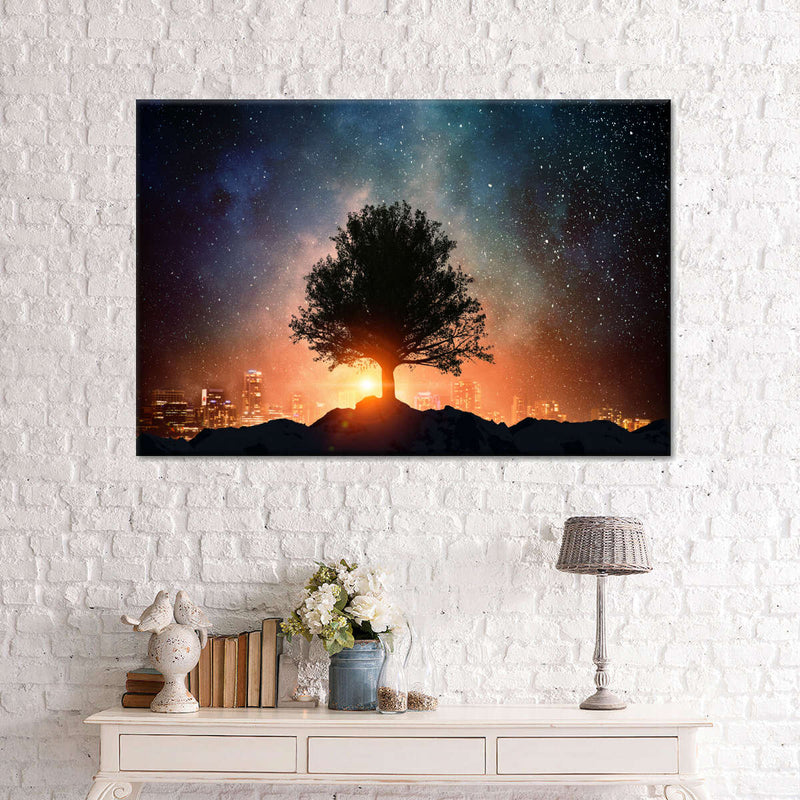 Starry Tree Wall Art