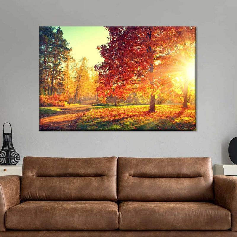 Autumn Sunset Wall Art