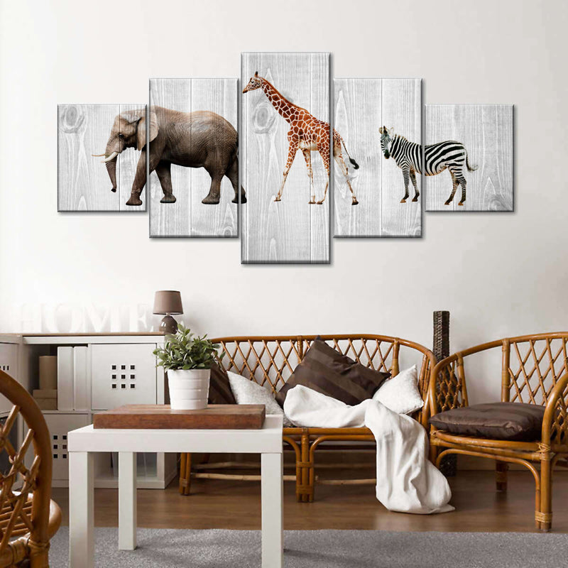 Wooden Safari Wall Art