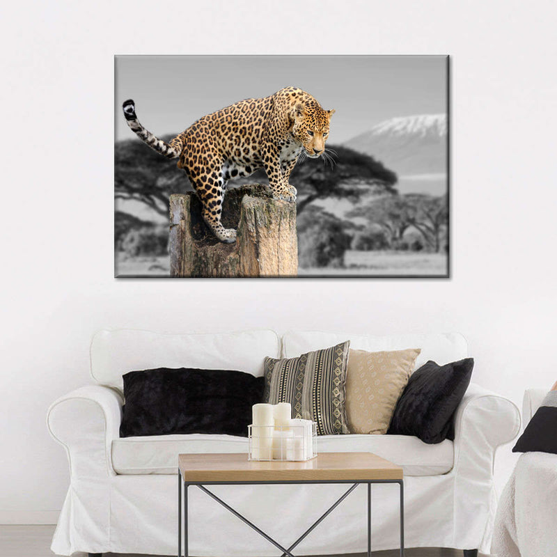 Pop African Leopard Wall Art