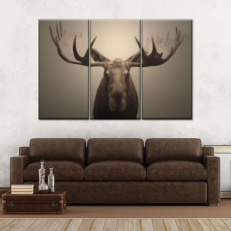 Moose Portrait Wall Art