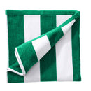 Cotton Velour Cabana Stripe Beach Towel - Novia Collection by Great Bay Home