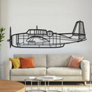 TBM-3N Avenger Metal Aircraft Wall Art - NCP0349
