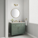James Martin Chicago 36" Single Bathroom Vanity, Smokey Celadon