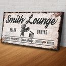Relax Unwind Theatre Lounge Sign