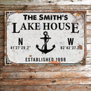 Family Lake House Anchor Sign