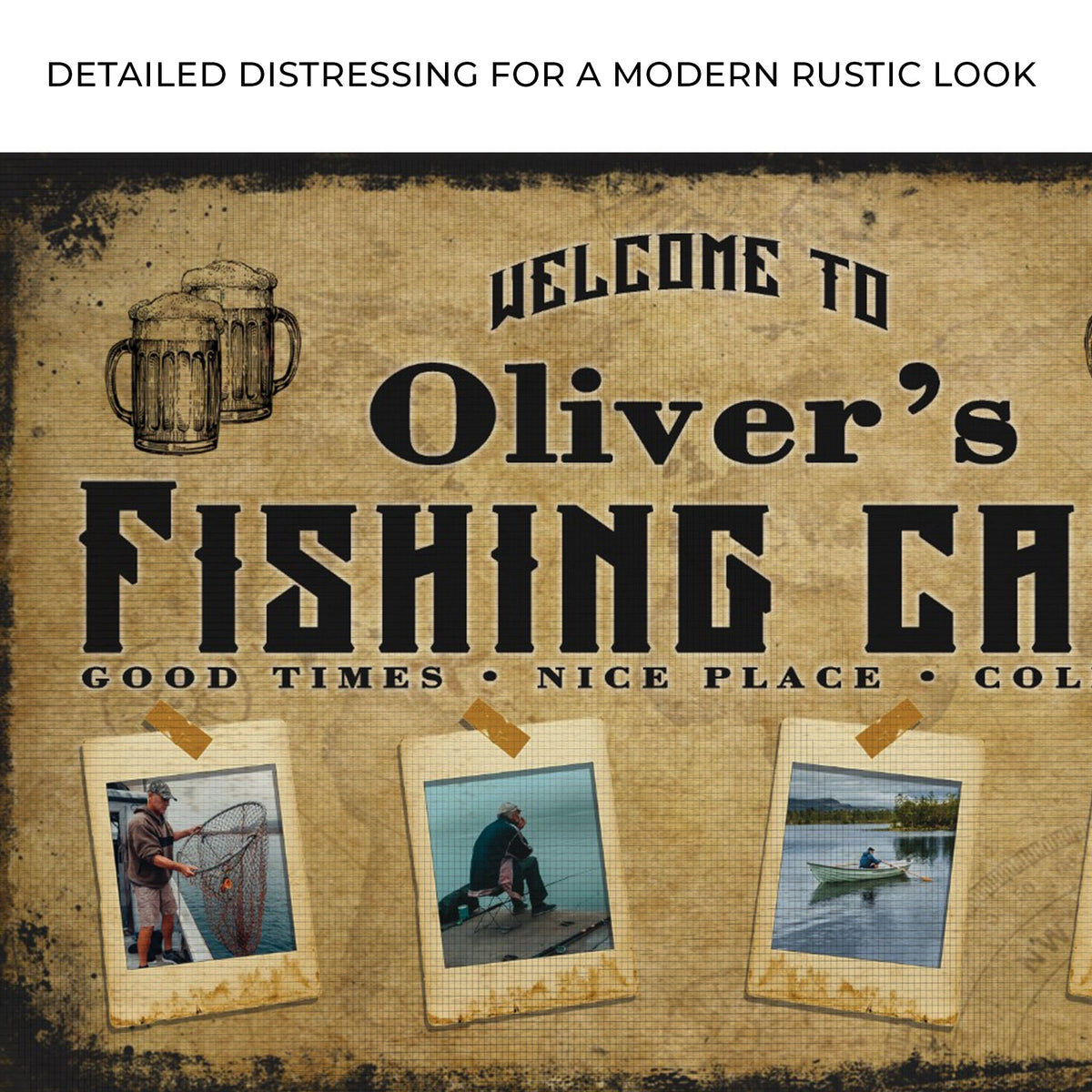 Welcome Fishing Cave Sign, photo 4 of 7
