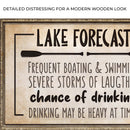 Lake Forecast Sign