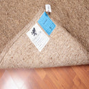 4' x 6' Hand Knotted Rare Authentic Artisanat Wool Morroccan Rabat Area Rug Tan