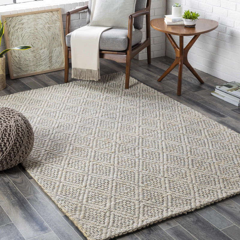 Buwoi Hand Woven Cream Jute Rug