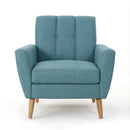 Mid Century Fabric Channel Stitch Club Chair by HouseOfZazla