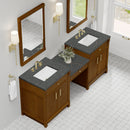 James Martin Bellshire 84" Double Bathroom Vanity, Honey Oak