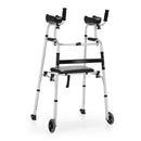 Height Adjustable Rolling Walker With Seat and Armrest Pad by LJGDeals